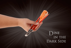 Dine in the Dark side, lightsaber chopsticks ad campaign
